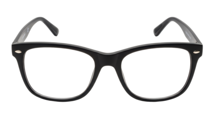 Isolated Black Fashion Glasses