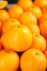 Fresh Orange Citrus Fruits with Vibrant Peel Texture - Healthy Food Background