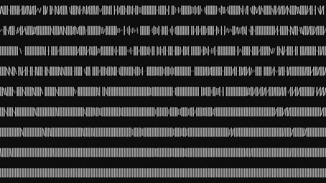 An image of a digital flight information board at an airport, with binary code and light patterns overlaying the departure data