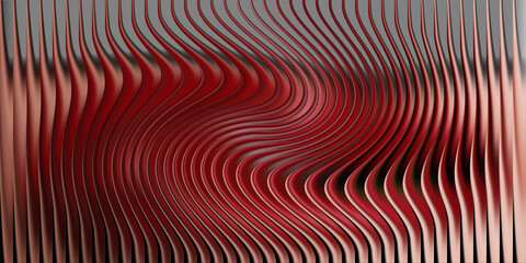 Abstract background with wavy lines and red color gradients for design