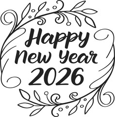 Elegant floral frame with vintage swirl elements, a black ornate decoration, and a beautiful leaf pattern on an abstract background