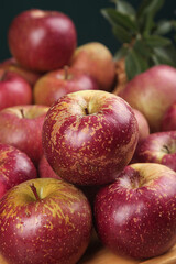 Fresh Red Speckled Apples with Pineapple - Healthy Organic Fruit Selection