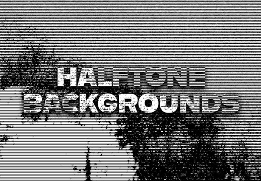 Black and White Halftone Backgrounds