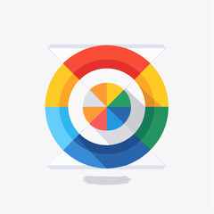 Colorful Circular Graphic Design Element