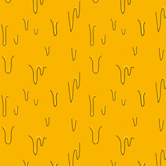 Abstract background with honey streaks.Vector seamless pattern with yellow honey drips.