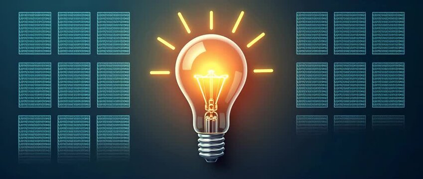 Photo realistic as Lightbulb icon with copy space for infographics concept as An infographic ready lightbulb icon with copy space designed to convey complex educational concepts and knowledge insights
