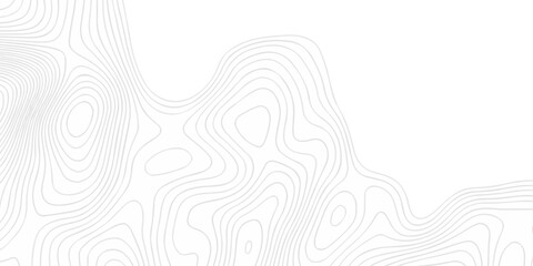 Abstract The pattern discovery vector topo diagram map. creative discovery White wave grid stripe line map topography. vector geographic contour mounted map background.	