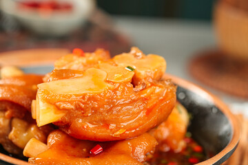Braised Pork Belly in Caramelized Sauce - Traditional Asian Comfort Food Dish