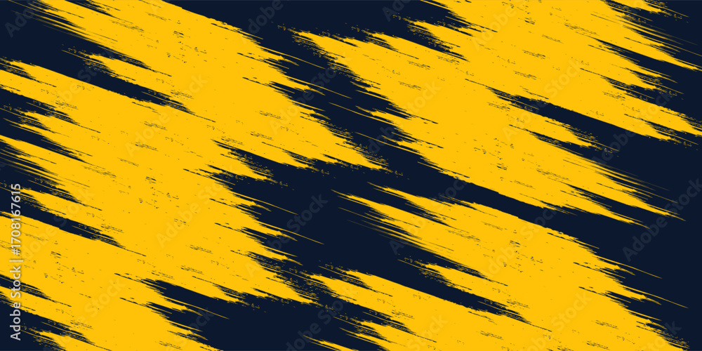 Poster dots halftone yellow and dark blue color pattern gradient grunge texture background. dots pop art sp