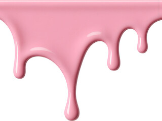Pink paint drip: a perfect smooth paint drip in a vibrant pink, showcasing a seamless flow, ready to enhance any creative project with its dynamic touch and inviting hue.