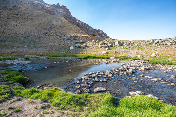 The scenic views of glacial Sat lakes, located on Cilo Mountains, which has an altitude of 3,500 meters, would become a new tourist attraction for nature lovers across the world in Hakkari, Turkey
