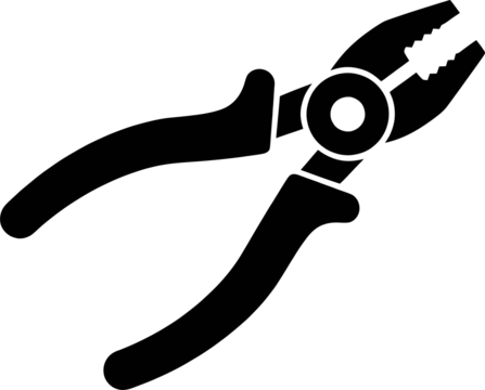 Pliers tool gripping tightly in workshop, symbolizing precision and strength for various repairs and construction projects, demonstrating industrial utility. - Powered by Adobe