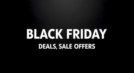 Bold Black Friday Sales Announcement with Dramatic Lighting and Promising Deals