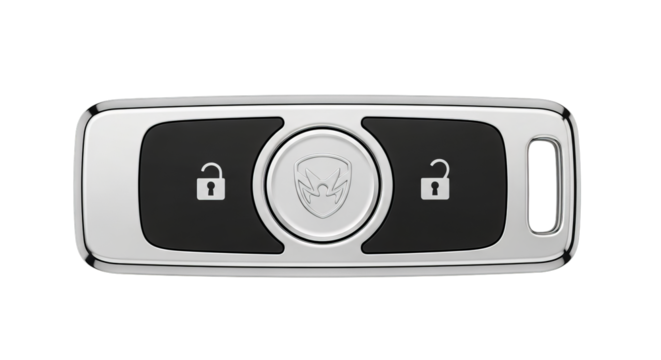 Stylish Keyless Entry Remote Sleek Design with Lock and Unlock Buttons, Offering Convenience and Security for Modern Vehicles