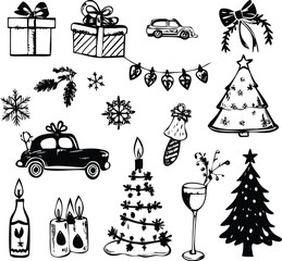 Christmas holiday icon File, Festive Icon File, Christmas light icon File