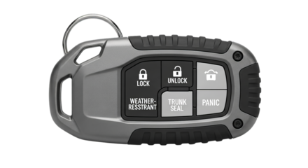 Rugged Car Remote Control Weather-Resistant Key Fob for Vehicle Access and Security with Panic Button