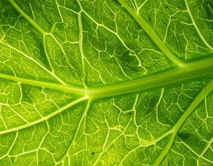 Fresh Celery Leaf Pattern with Sharp Vein Details