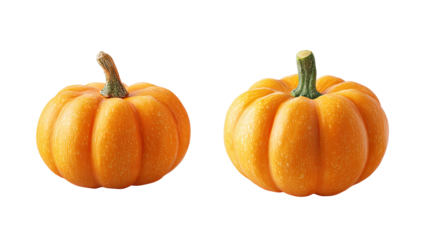 Two small, orange pumpkins (1)