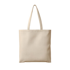 Cream-colored tote bag with two handles