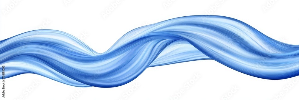 Poster dynamic blue flow vector with vibrant swirls and smooth gradients for contemporary design background