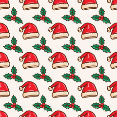Christmas hand drawn decoration pattern
