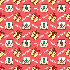 Christmas hand drawn decoration pattern

