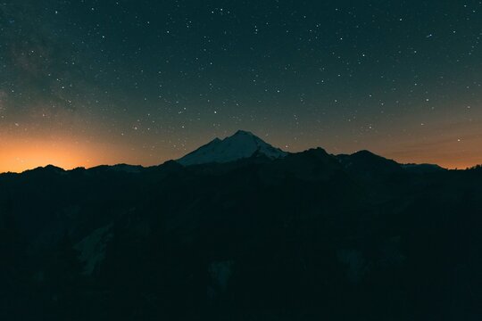sunrise in the mountains