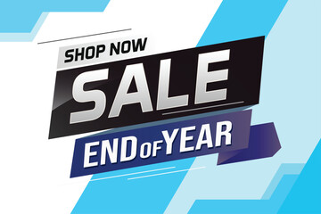 End of year Sale word concept vector illustration with lines and 3d style, landing page, template, ui, web, mobile app, poster, banner, flyer, background, gift card, coupon, label, wallpaper 