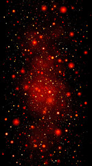 sparks exploding randomly in dark environment with glowing heat particles