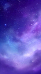 Naklejka premium background with random star clusters and vibrant nebulas