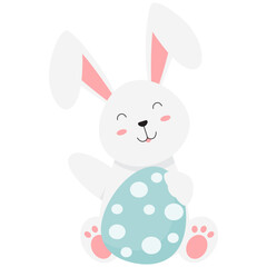 Bunny Easter Egg Illustration