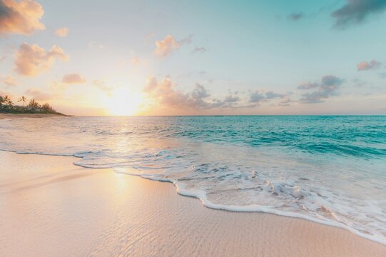 sunset on the beach