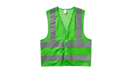 High-Visibility Safety Vest Lime Green with Reflective Stripes - Ideal for Construction, Traffic Control, and Workplace Safety