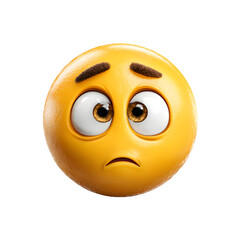 Fototapeta premium A vibrant 3D smiley face icon expressing happiness and joy