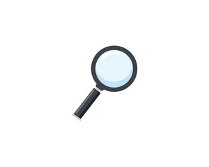 Magnifying glass icon. Magnifier or loupe icon. Search icon. Magnifying glass zoom icon.