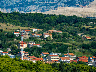 Blick auf Goli Otok von der Insel Rab