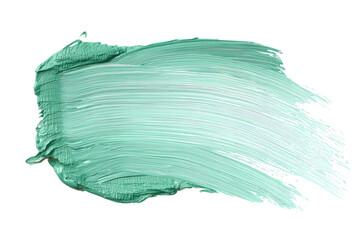 Textured mint green paint stroke