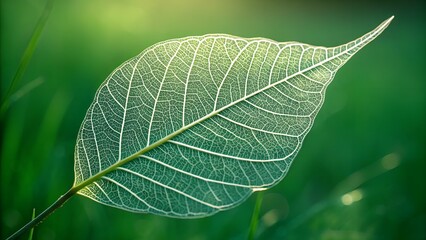 close up of green leaf AI Generated