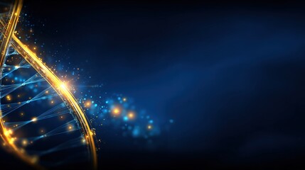 Abstract DNA Molecule Structure: Scientific Research, Genetic Engineering, Biotechnology and Innovative Medical Technology Background