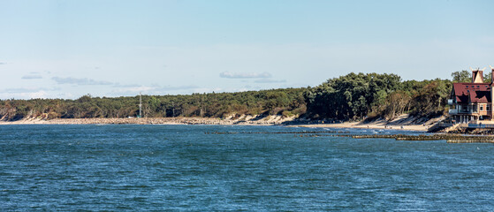 panorama of the Baltic Sea in the suburbs of Zelenogradsk