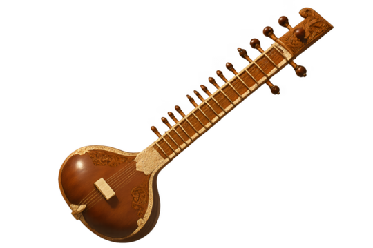 acoustic guitar isolated on white