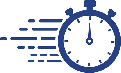Dynamic stopwatch illustration vector graphic for speed and time tracking applications