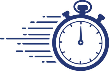 Speedy stopwatch vector illustration for time tracking and performance measurement