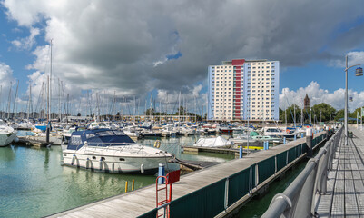 Gosport marina in Hampshire England