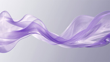 Flowing Elements in Soft Lavender and Gray Tones