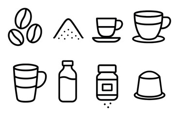 Minimalist Coffee Icons
