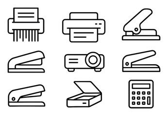 Office Equipment Icons