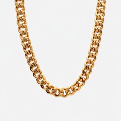 Obraz premium Gold chain necklace, close-up