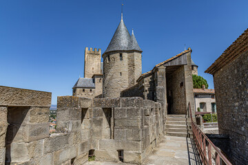 Cit&eacute; m&eacute;di&eacute;vale de Carcassonne, D&eacute;partement de l&rsquo;Aude, Occitanie, France, Europe