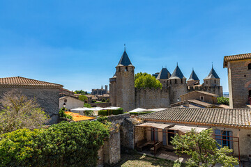 Fototapeta premium Cité médiévale de Carcassonne, Département de l’Aude, Occitanie, France, Europe